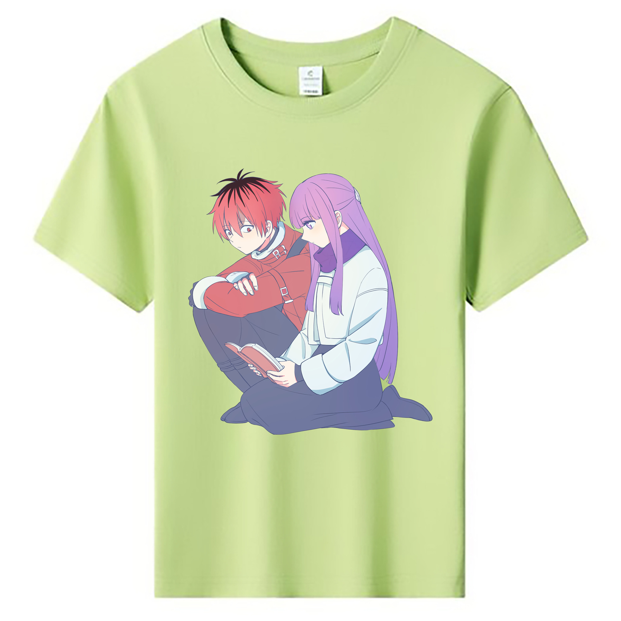 （画像用） 葬送のフリーレン Frieren 綿100％キッズTシャツ（フロントプリント）